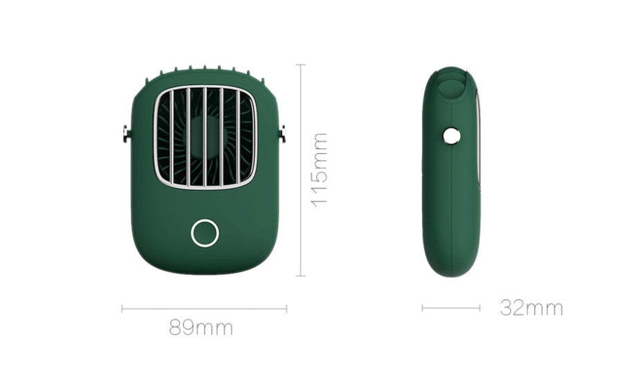 Ventilador de Cuello Portátil Recargable USB – Silencioso 3 Velocidades