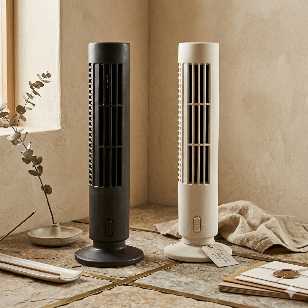Ventilador de Torre sin Aspas: Mini Aire Acondicionado Vertical y Portátil